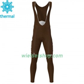 Fietsbroek Lang met Bretels 2020 AG2R La Mondiale N002 Winter Thermal Fleece